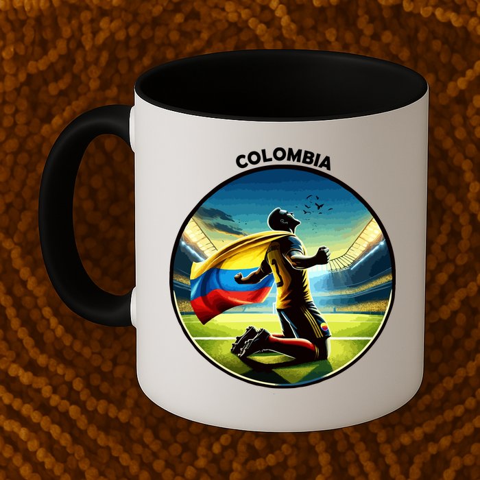 Cool Colombia National Soccer Team With Flag Mug