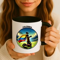 Cool Colombia National Soccer Team With Flag Mug
