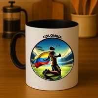 Cool Colombia National Soccer Team With Flag Mug