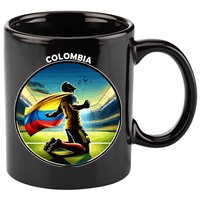 Cool Colombia National Soccer Team With Flag 11oz C Handle Ceramic Mug