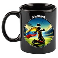 Cool Colombia National Soccer Team With Flag 11oz C Handle Ceramic Mug