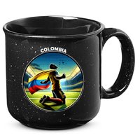 Cool Colombia National Soccer Team With Flag 15oz Campfire Ceramic Mug