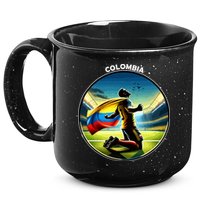 Cool Colombia National Soccer Team With Flag 15oz Campfire Ceramic Mug