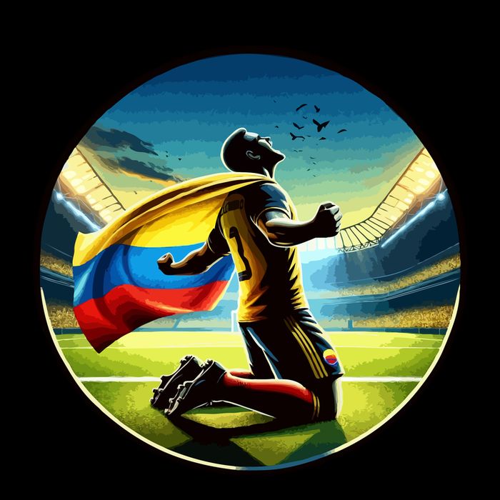 Cool Colombia National Soccer Team With Flag 16oz Travel Tumbler