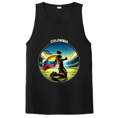 Cool Colombia National Soccer Team With Flag PosiCharge Competitor Tank