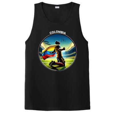 Cool Colombia National Soccer Team With Flag PosiCharge Competitor Tank