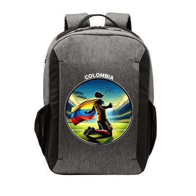 Cool Colombia National Soccer Team With Flag Vector Backpack