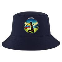 Cool Colombia National Soccer Team With Flag Cool Comfort Performance Bucket Hat