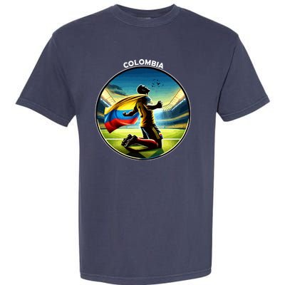 Cool Colombia National Soccer Team With Flag Garment-Dyed Heavyweight T-Shirt