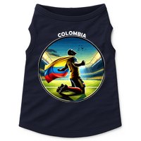 Cool Colombia National Soccer Team With Flag Doggie Tank
