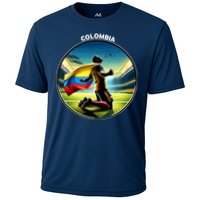 Cool Colombia National Soccer Team With Flag Performance Shirt