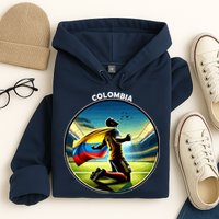 Cool Colombia National Soccer Team With Flag Hoodie