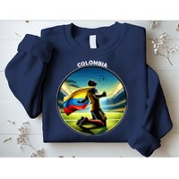 Cool Colombia National Soccer Team With Flag Sweatshirt