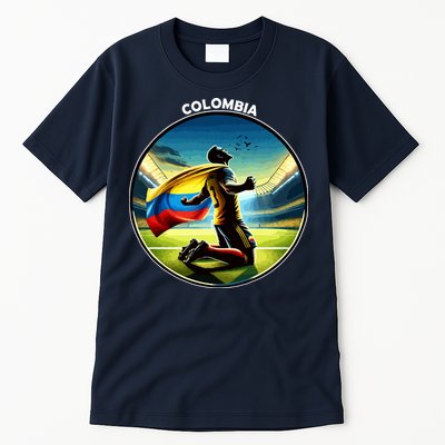 Cool Colombia National Soccer Team With Flag Tall T-Shirt