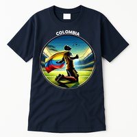 Cool Colombia National Soccer Team With Flag Tall T-Shirt