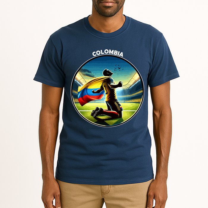 Cool Colombia National Soccer Team With Flag Tall T-Shirt