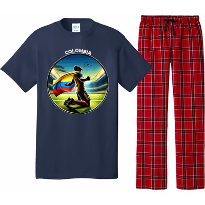 Cool Colombia National Soccer Team With Flag Pajama Set