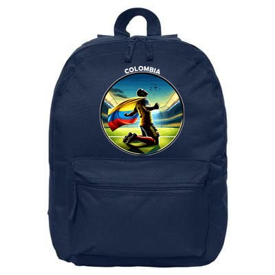 Cool Colombia National Soccer Team With Flag 16 in Basic Backpack