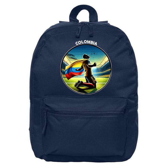 Cool Colombia National Soccer Team With Flag 16 in Basic Backpack