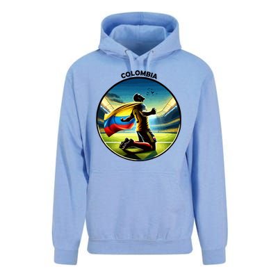 Cool Colombia National Soccer Team With Flag Unisex Surf Hoodie