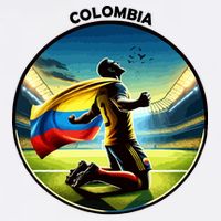 Cool Colombia National Soccer Team With Flag Garment-Dyed Sweatshirt