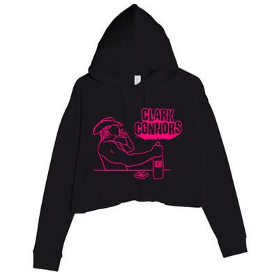 Clark Connors Neon Cowboy Crop Fleece Hoodie