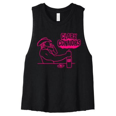 Clark Connors Neon Cowboy Women's Racerback Cropped Tank