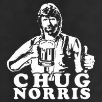 Chug Chuck Norris Funny Beer Drinking Hilarious Party 80s 90s Movie Cool Comfort Performance Bucket Hat