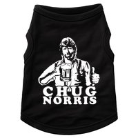 Chug Chuck Norris Funny Beer Drinking Hilarious Party 80s 90s Movie Doggie Tank