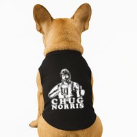 Chug Chuck Norris Funny Beer Drinking Hilarious Party 80s 90s Movie Doggie Tank