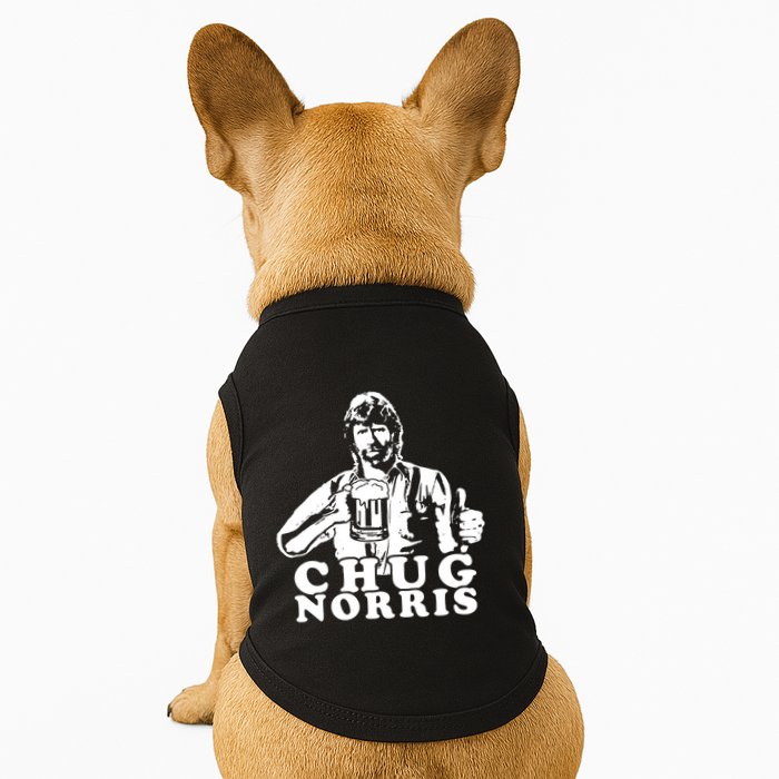 Chug Chuck Norris Funny Beer Drinking Hilarious Party 80s 90s Movie Doggie Tank