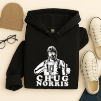 Chug Chuck Norris Funny Beer Drinking Hilarious Party 80s 90s Movie Hoodie