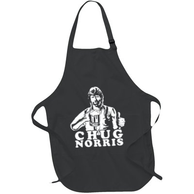 Chug Chuck Norris Funny Beer Drinking Hilarious Party 80s 90s Movie Apron
