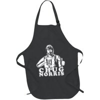 Chug Chuck Norris Funny Beer Drinking Hilarious Party 80s 90s Movie Apron