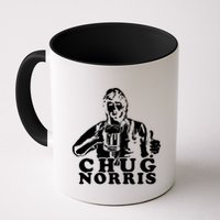 Chug Chuck Norris Funny Beer Drinking Hilarious Party 80s 90s Movie Mug