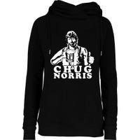 Chug Chuck Norris Funny Beer Drinking Hilarious Party 80s 90s Movie Womens Funnel Neck Pullover Hood