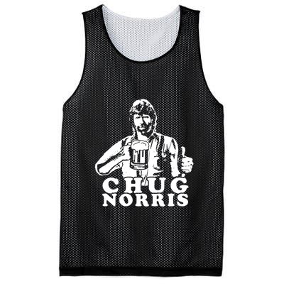 Chug Chuck Norris Funny Beer Drinking Hilarious Party 80s 90s Movie Mesh Reversible Basketball Jersey Tank