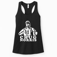 Chug Chuck Norris Funny Beer Drinking Hilarious Party 80s 90s Movie Womens Tank Top