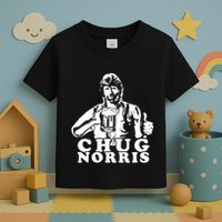 Chug Chuck Norris Funny Beer Drinking Hilarious Party 80s 90s Movie Toddler T-Shirt