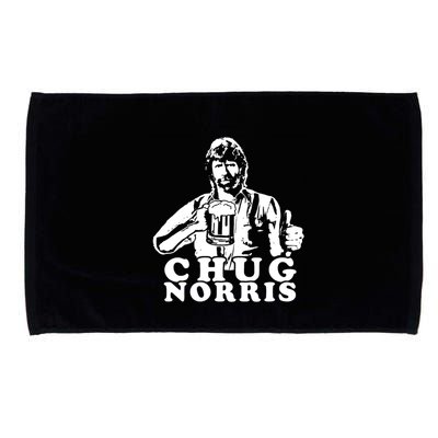 Chug Chuck Norris Funny Beer Drinking Hilarious Party 80s 90s Movie Microfiber Hand Towel
