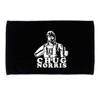 Chug Chuck Norris Funny Beer Drinking Hilarious Party 80s 90s Movie Microfiber Hand Towel