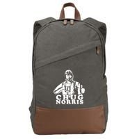 Chug Chuck Norris Funny Beer Drinking Hilarious Party 80s 90s Movie Cotton Canvas Backpack