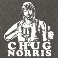 Chug Chuck Norris Funny Beer Drinking Hilarious Party 80s 90s Movie Cotton Canvas Backpack