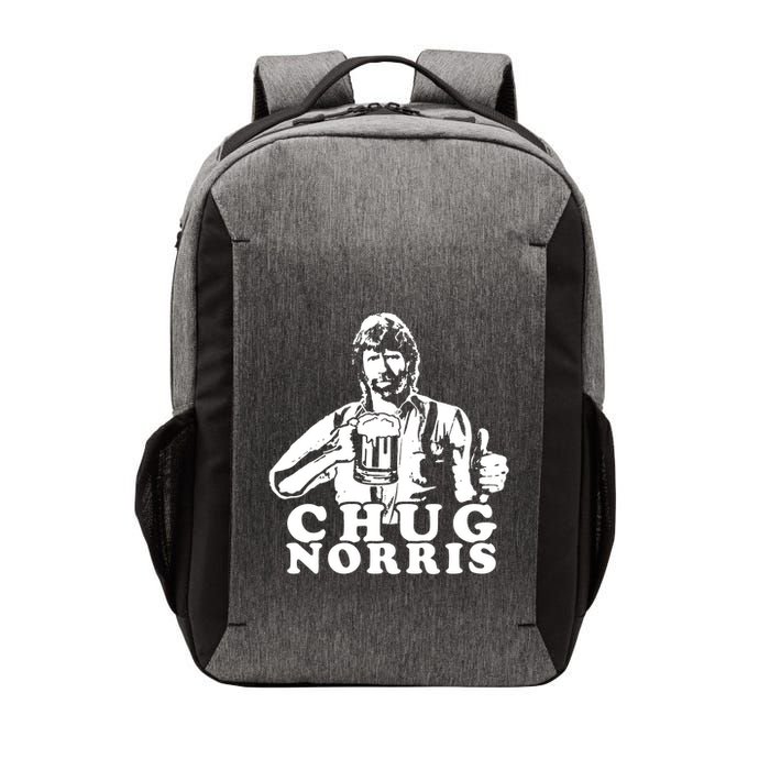 Chug Chuck Norris Funny Beer Drinking Hilarious Party 80s 90s Movie Vector Backpack