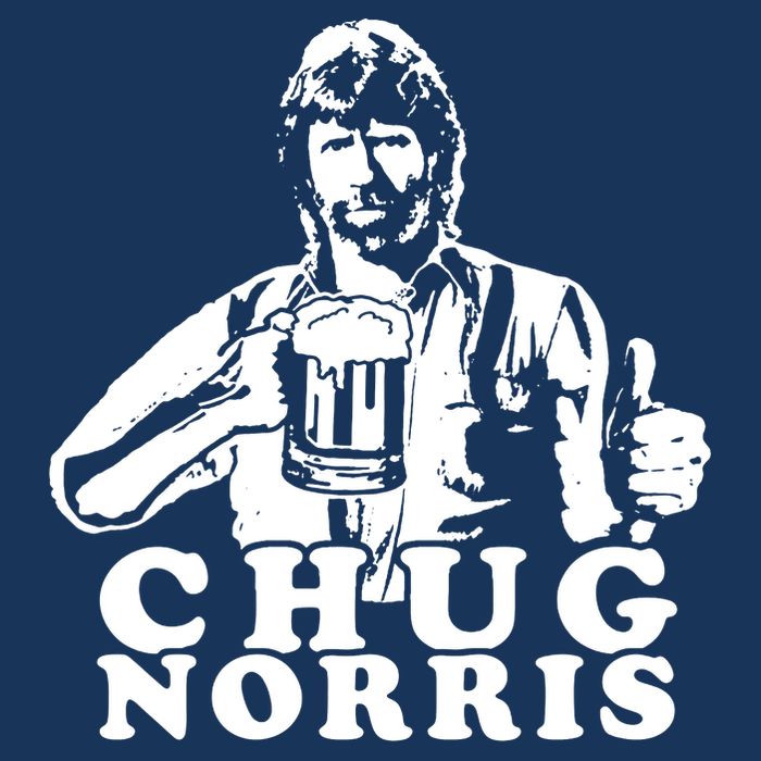Chug Chuck Norris Funny Beer Drinking Hilarious Party 80s 90s Movie Infant Baby Jersey Bodysuit