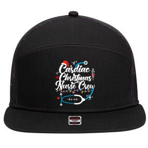 Cardiac Christmas Nurse Crew Holiday Season 7 Panel Mesh Trucker Snapback Hat