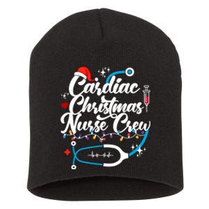 Cardiac Christmas Nurse Crew Holiday Season Short Acrylic Beanie