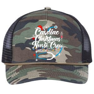 Cardiac Christmas Nurse Crew Holiday Season Retro Rope Trucker Hat Cap