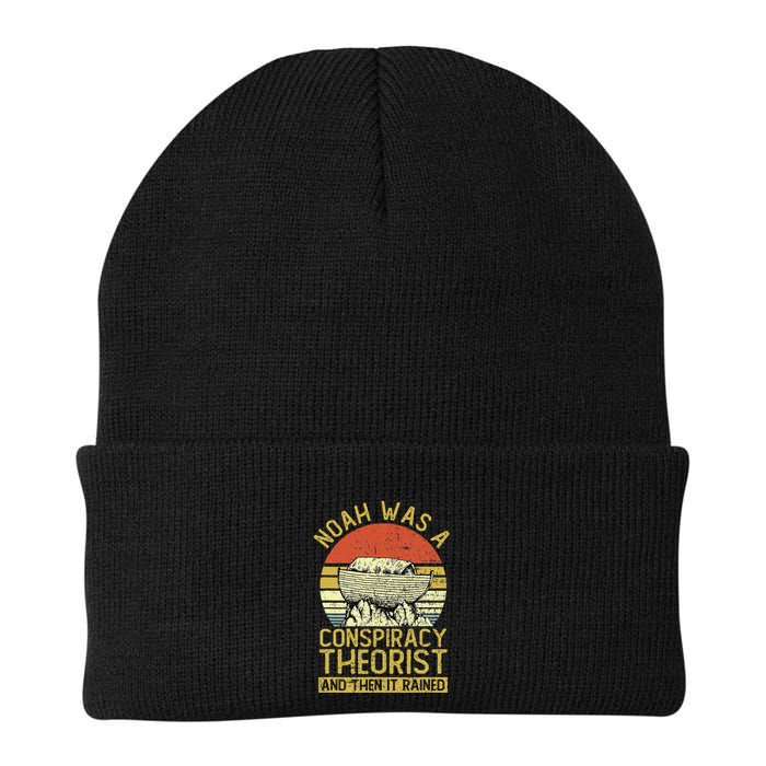 Conservative Christian Noah Was A Conspiracy Theorist Knit Cap Winter Beanie