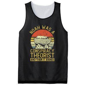 Conservative Christian Noah Was A Conspiracy Theorist Mesh Reversible Basketball Jersey Tank